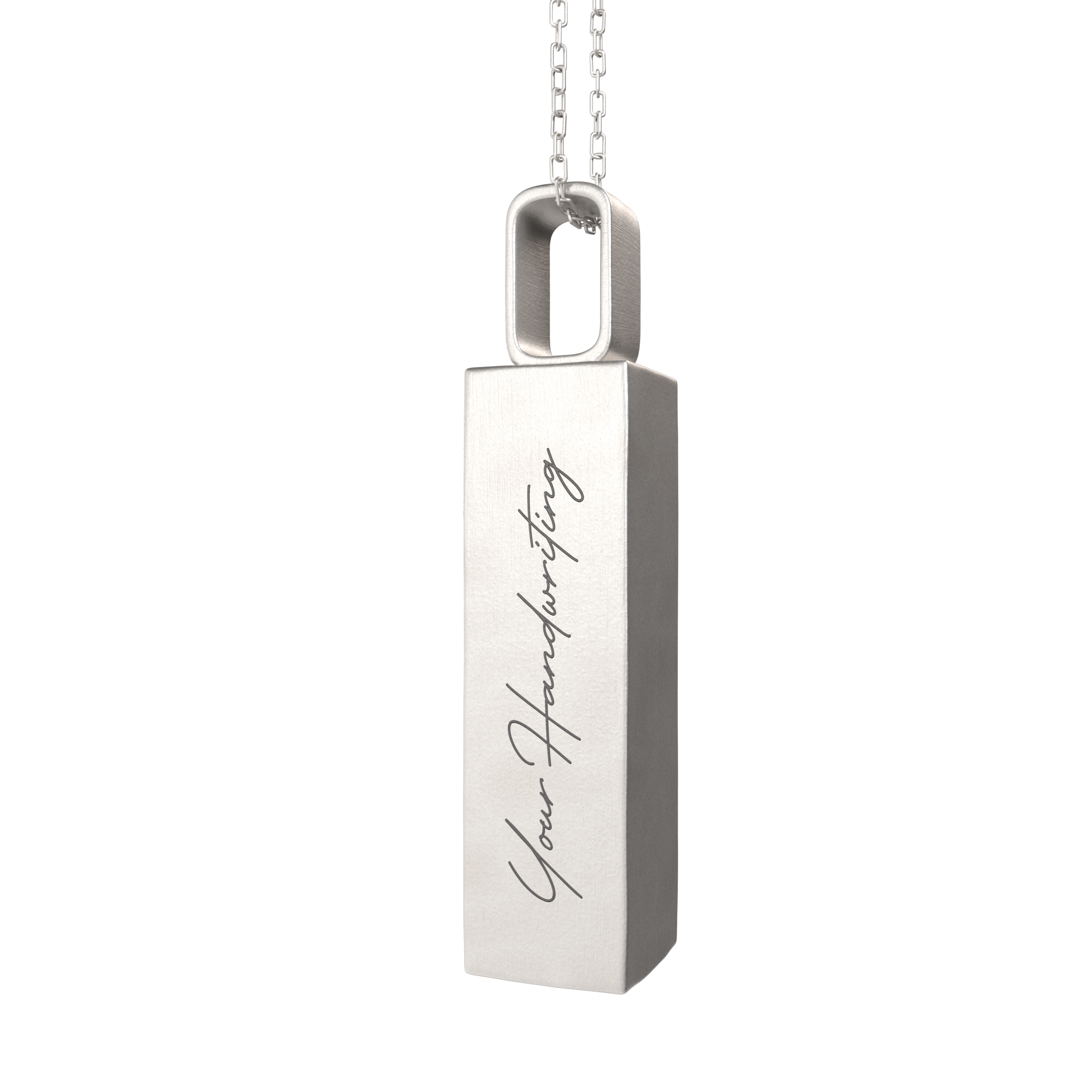 Silver Bar Urn Pendant