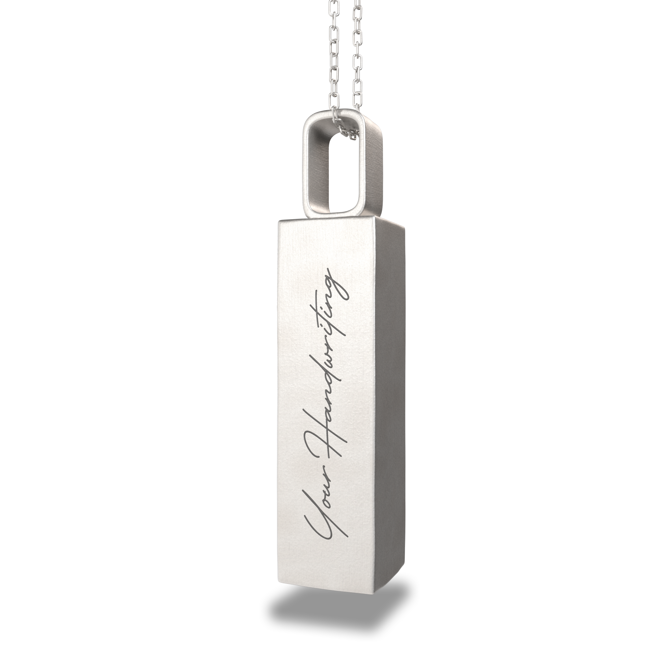 Silver Bar Urn Pendant
