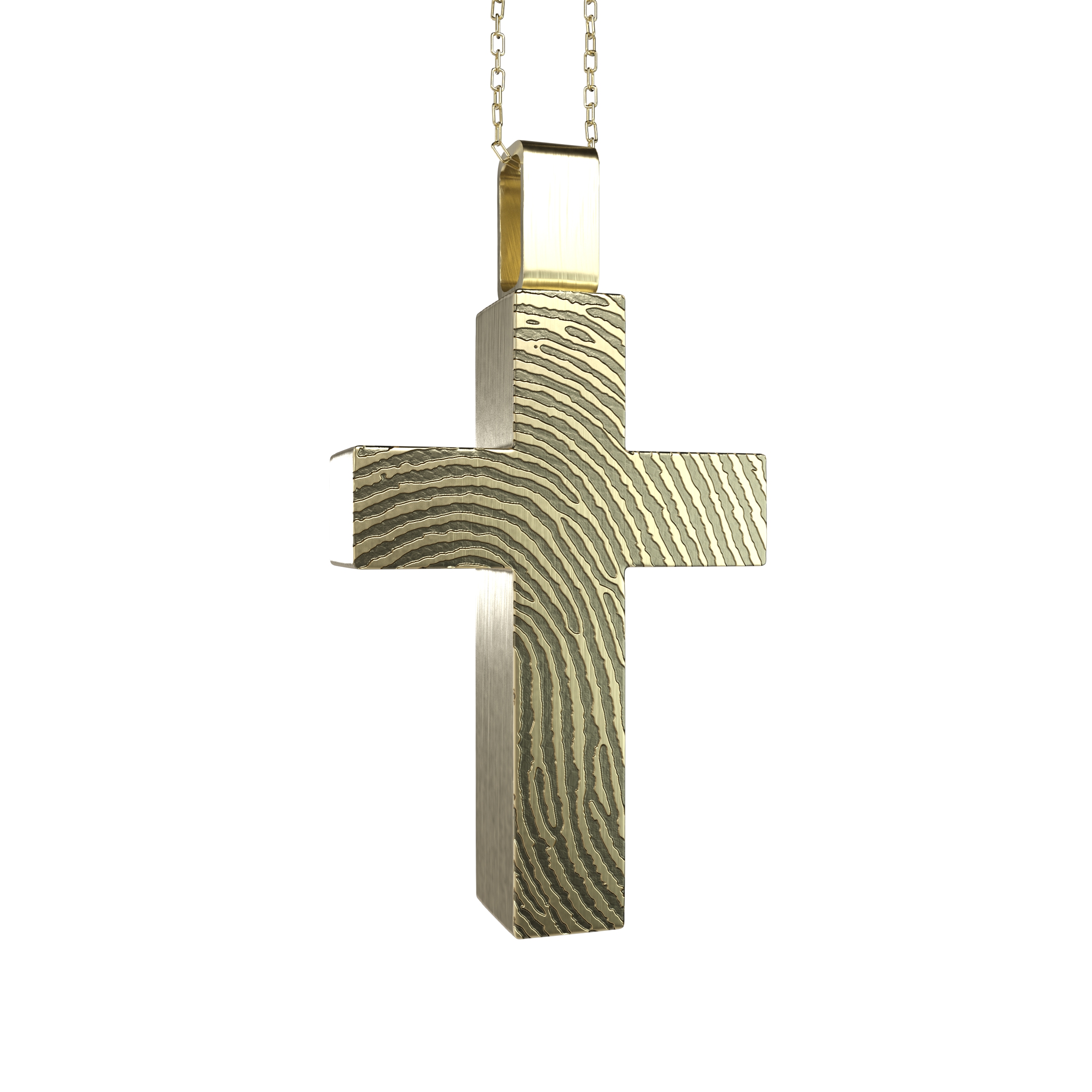 Gold Cross Urn Pendant