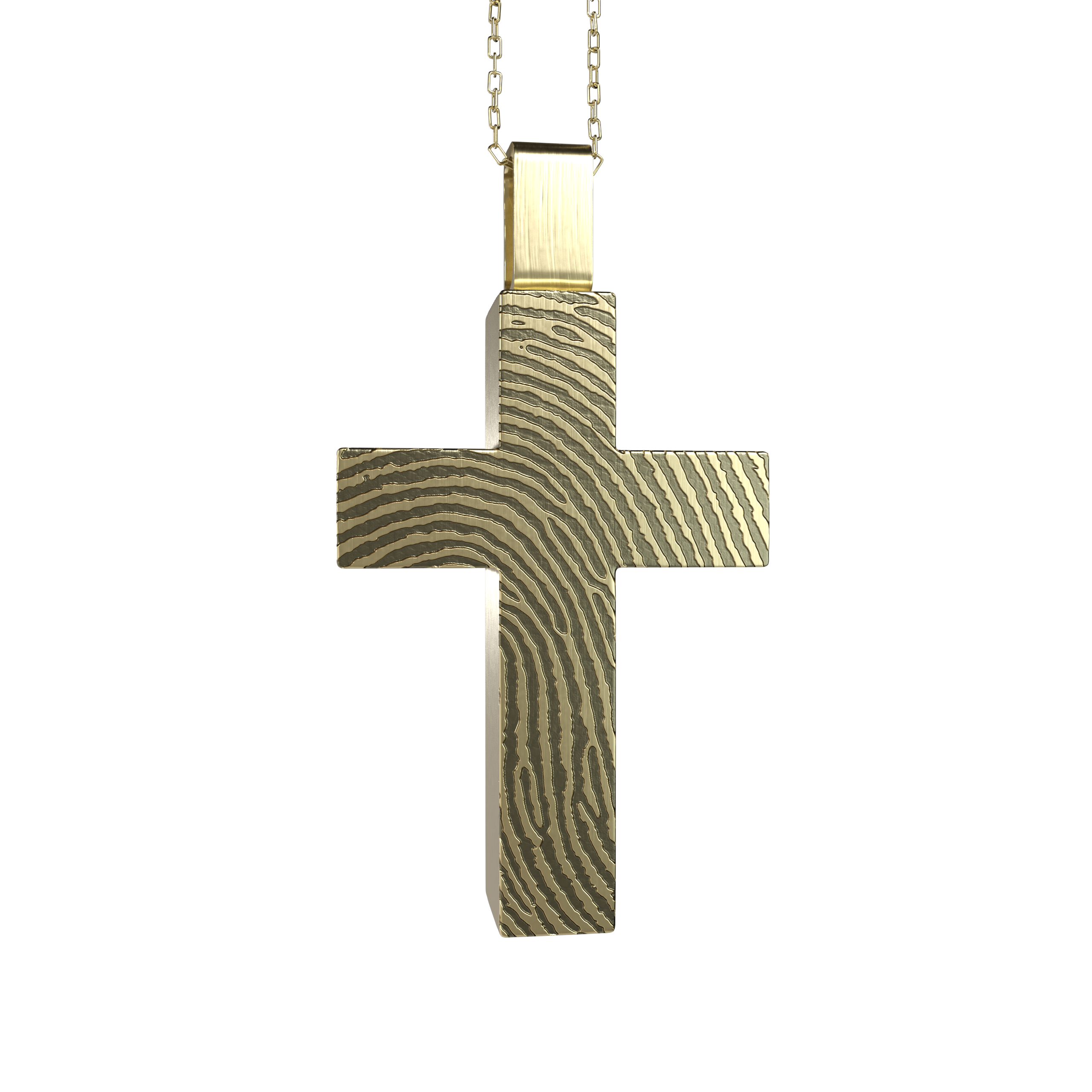 Gold Cross Urn Pendant