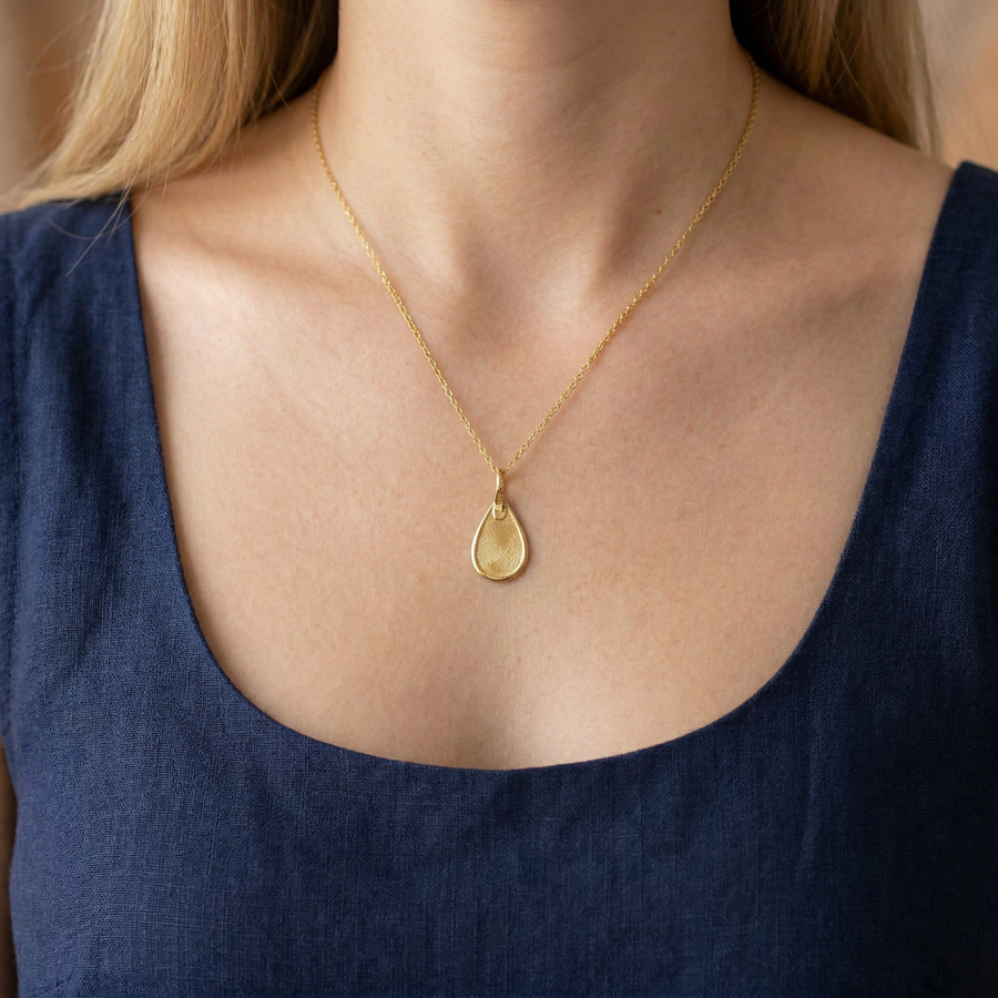 Pure Teardrop Pendant – Gold-Plated