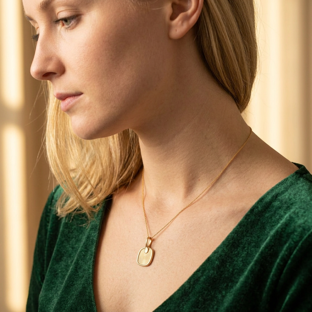 Pure Square Pendant – Gold-Plated