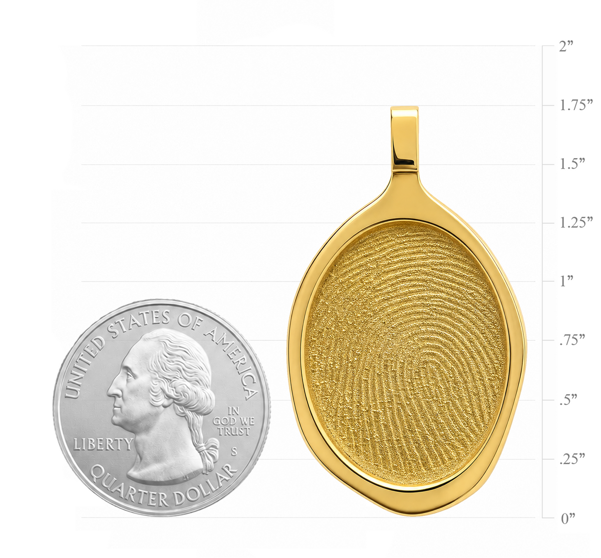 Large Retro Seal Pendant – Gold-Plated