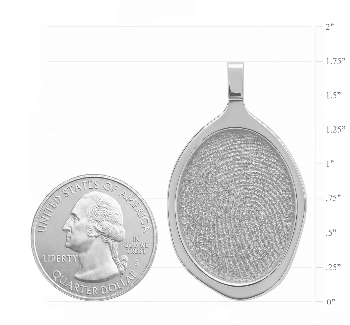 Large Retro Seal Pendant – Silver
