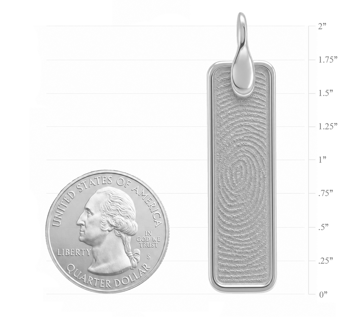 Pure Vertical Bar Pendant – Silver