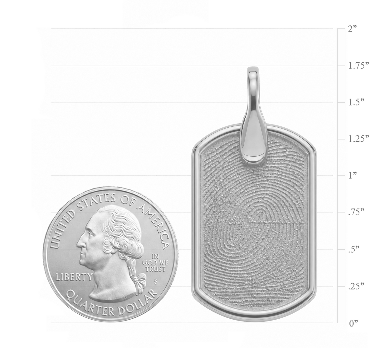 Pure Dog Tag Pendant – Silver