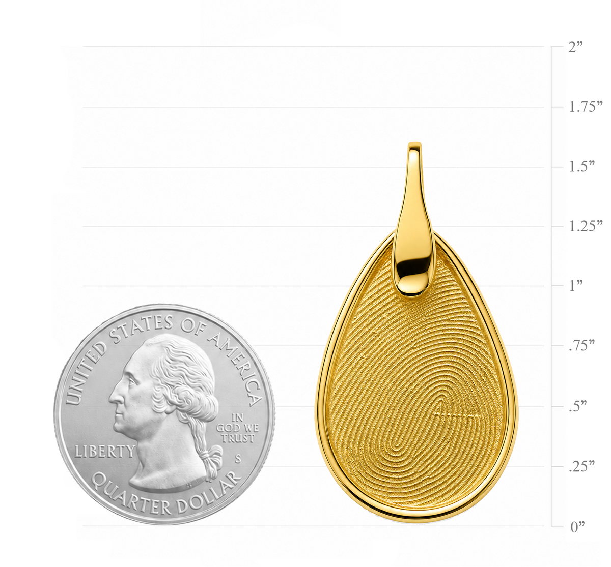 Pure Teardrop Pendant – Gold-Plated