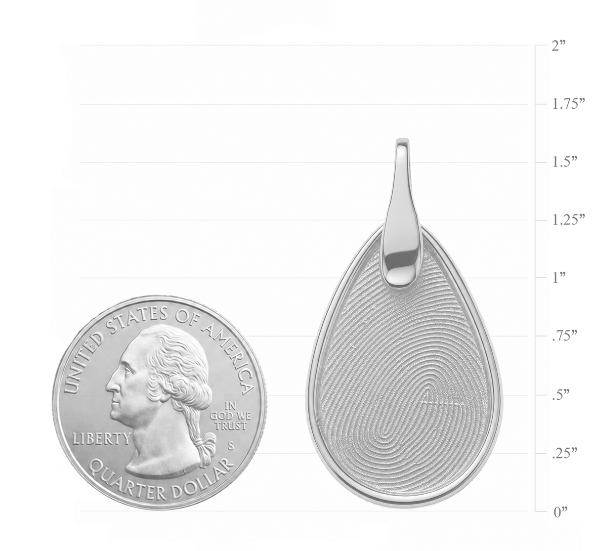 Pure Teardrop Pendant – Silver