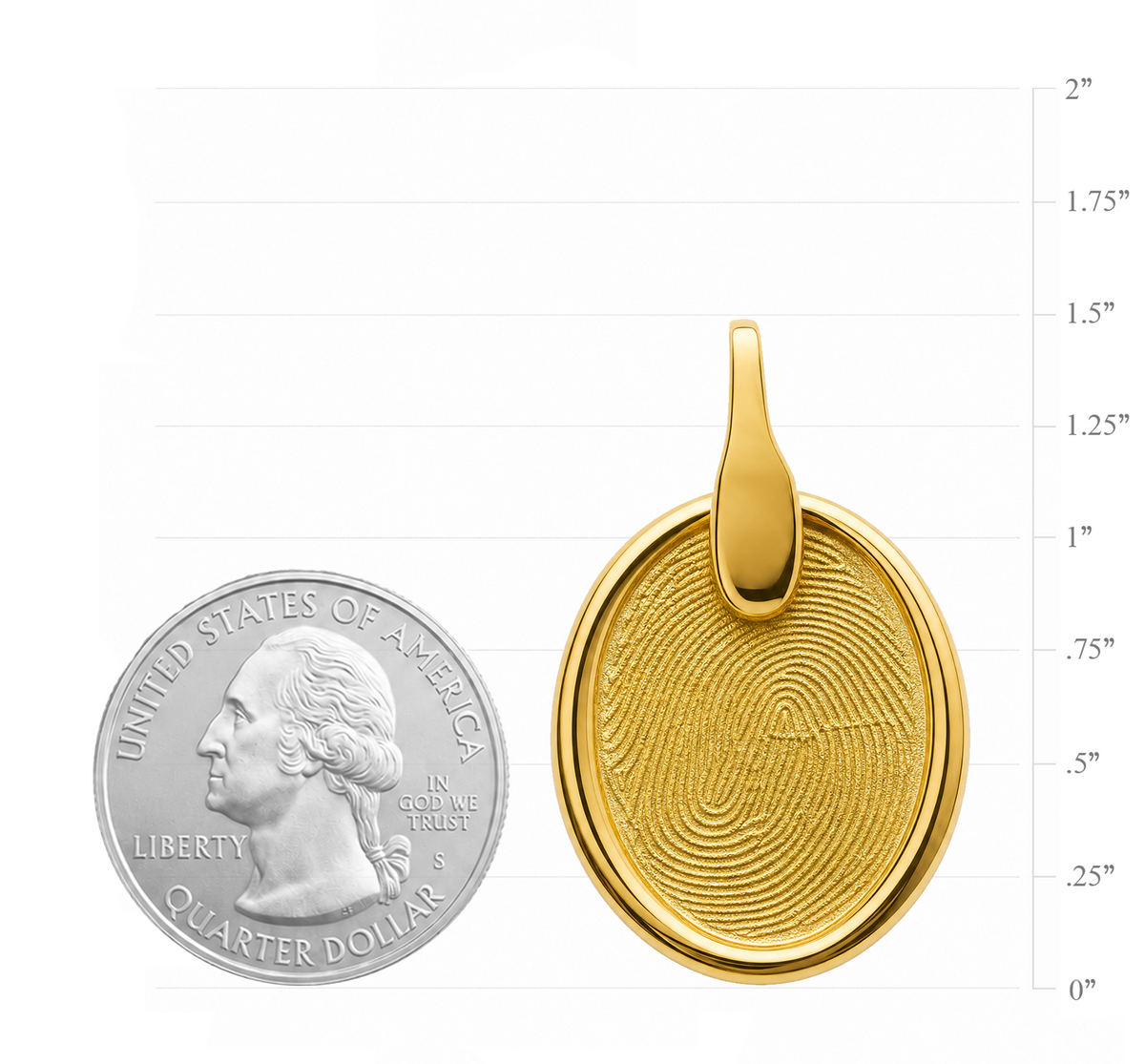 Pure Oval Pendant – Gold-Plated