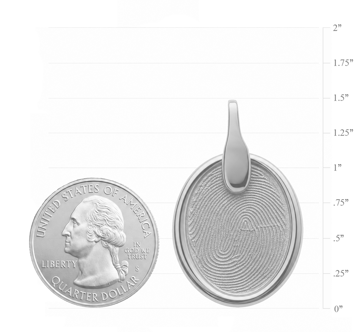 Pure Oval Pendant – Silver