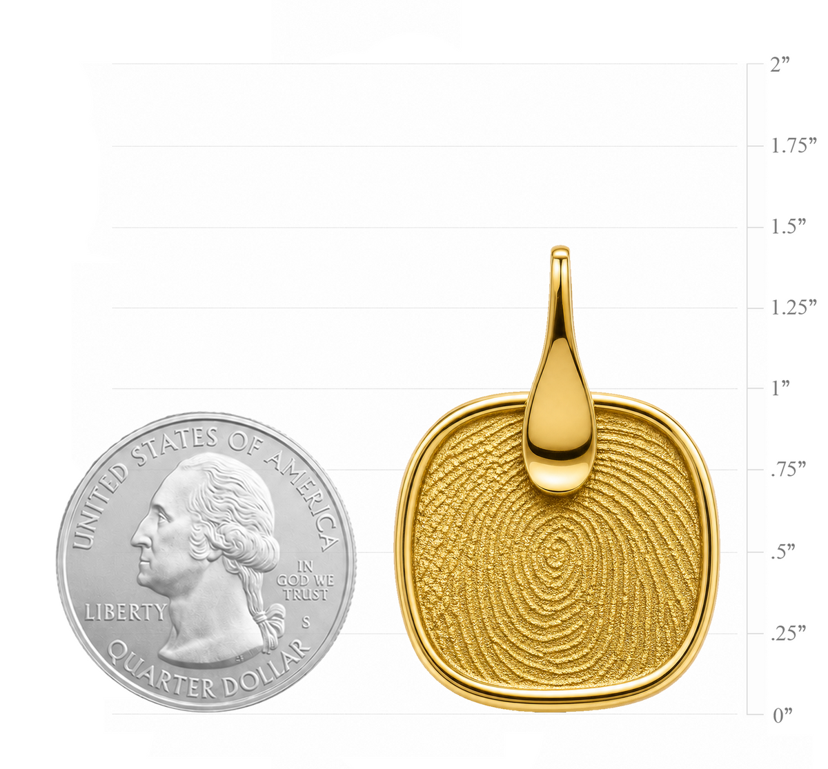 Pure Square Pendant – Gold-Plated