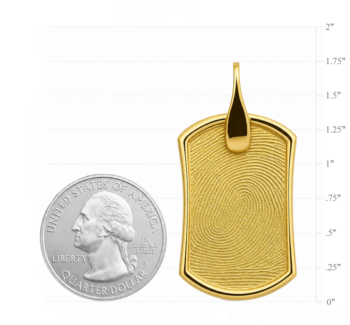 Seal Dog Tag Pendant – Gold-Plated
