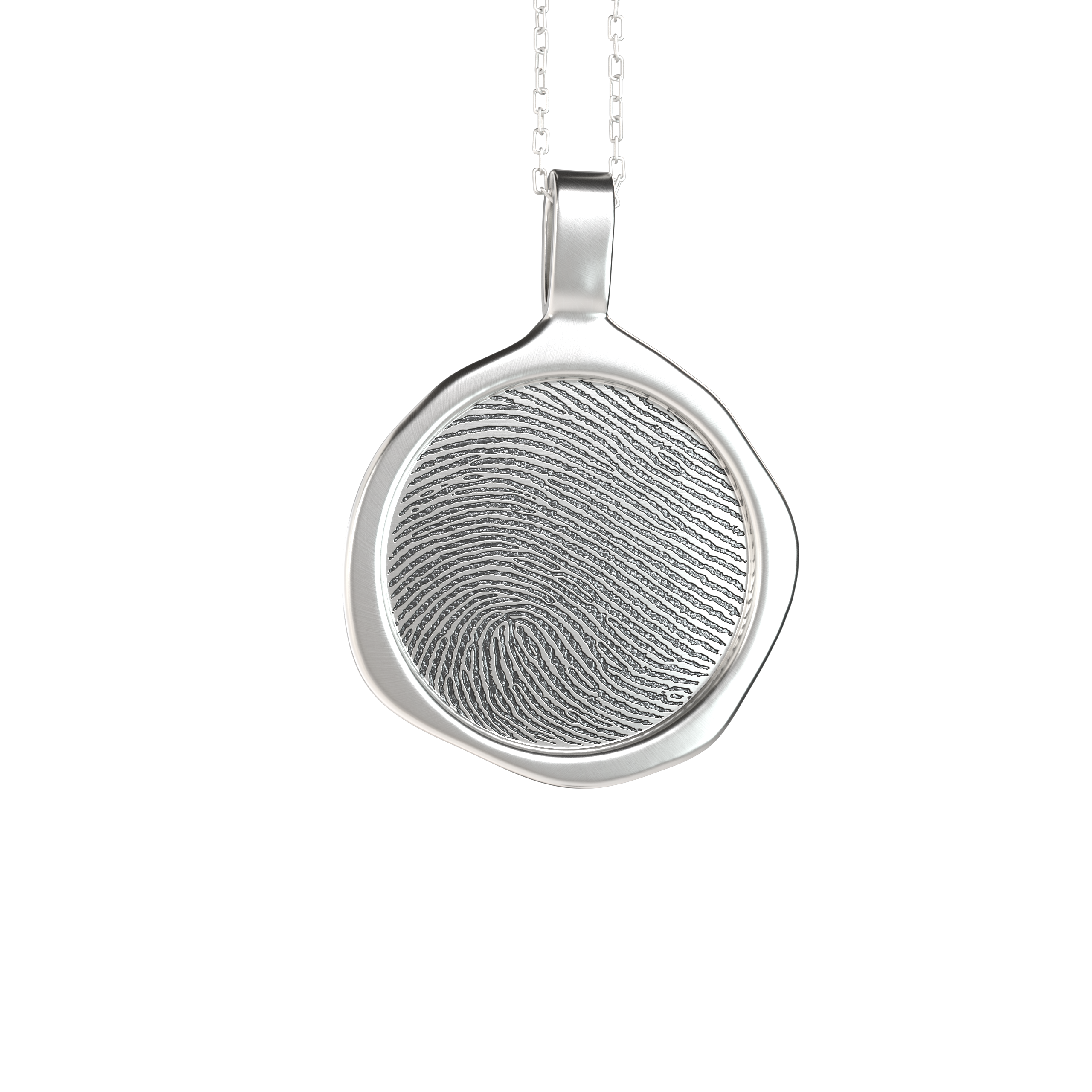 Silver Small Retro Seal Pendant
