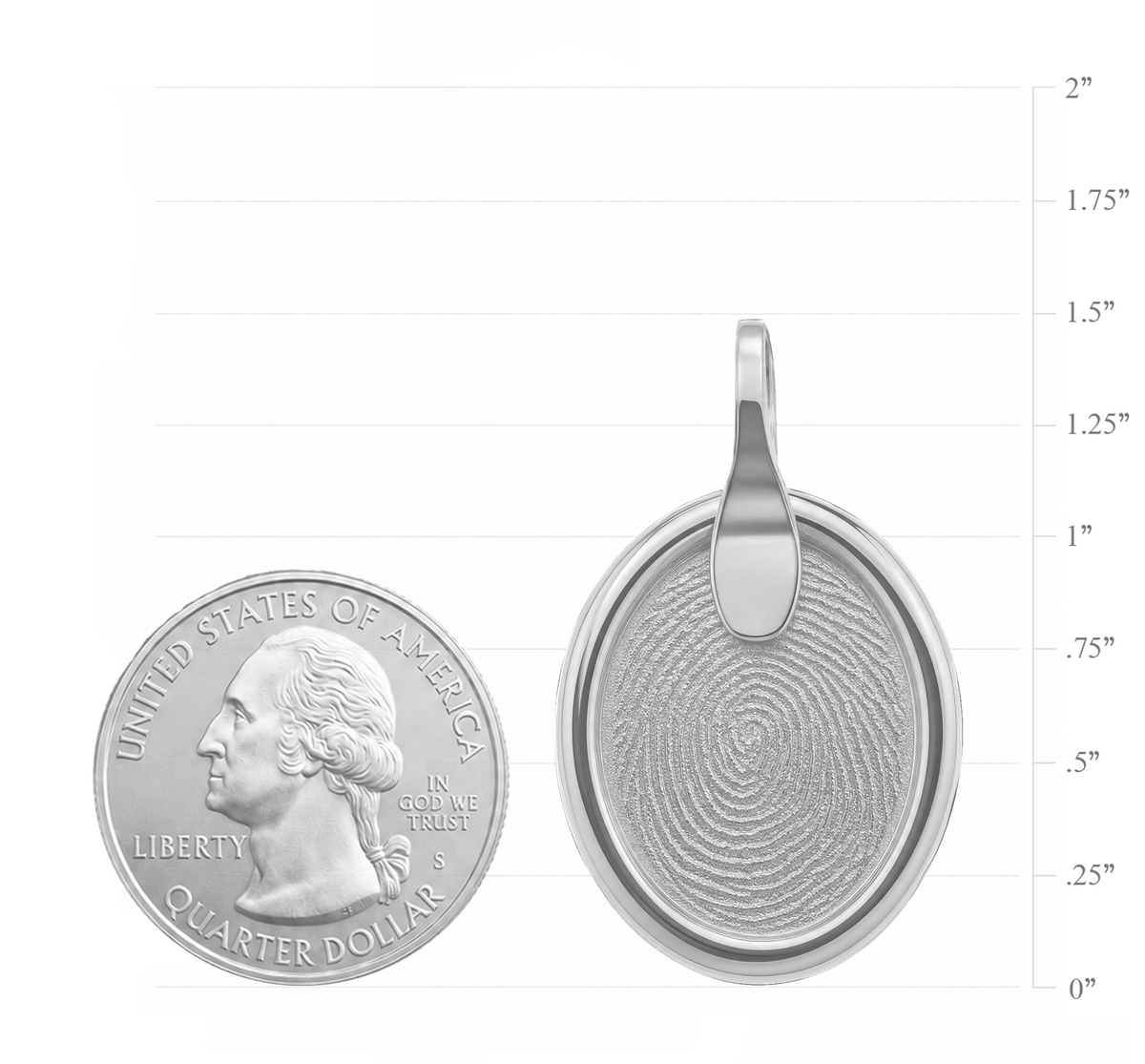 Seal Oval Pendant – Silver