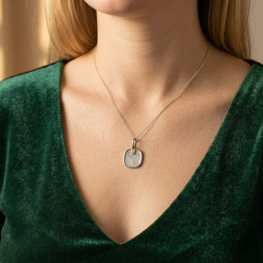 Pure Square Pendant – Silver