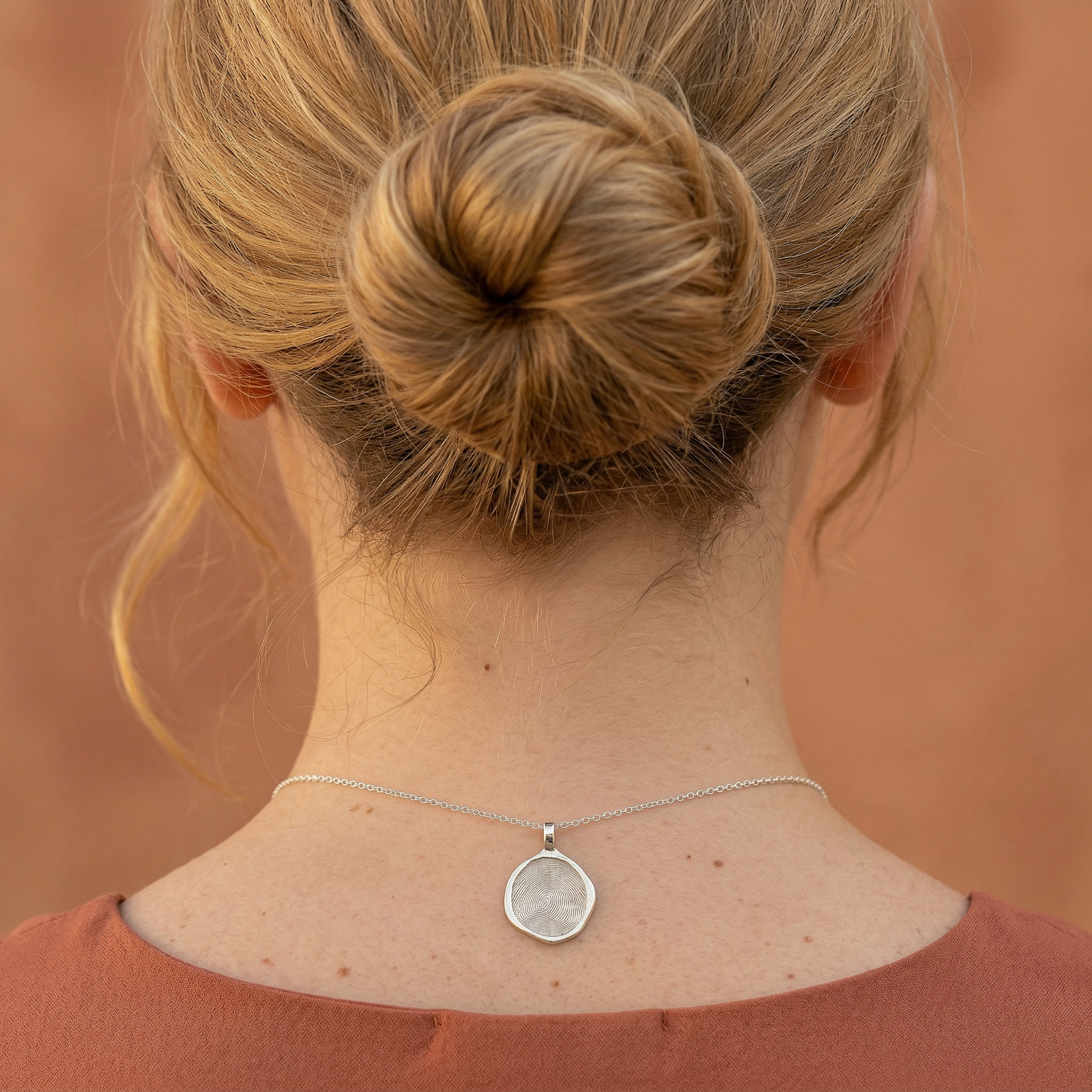 Silver Small Retro Seal Pendant