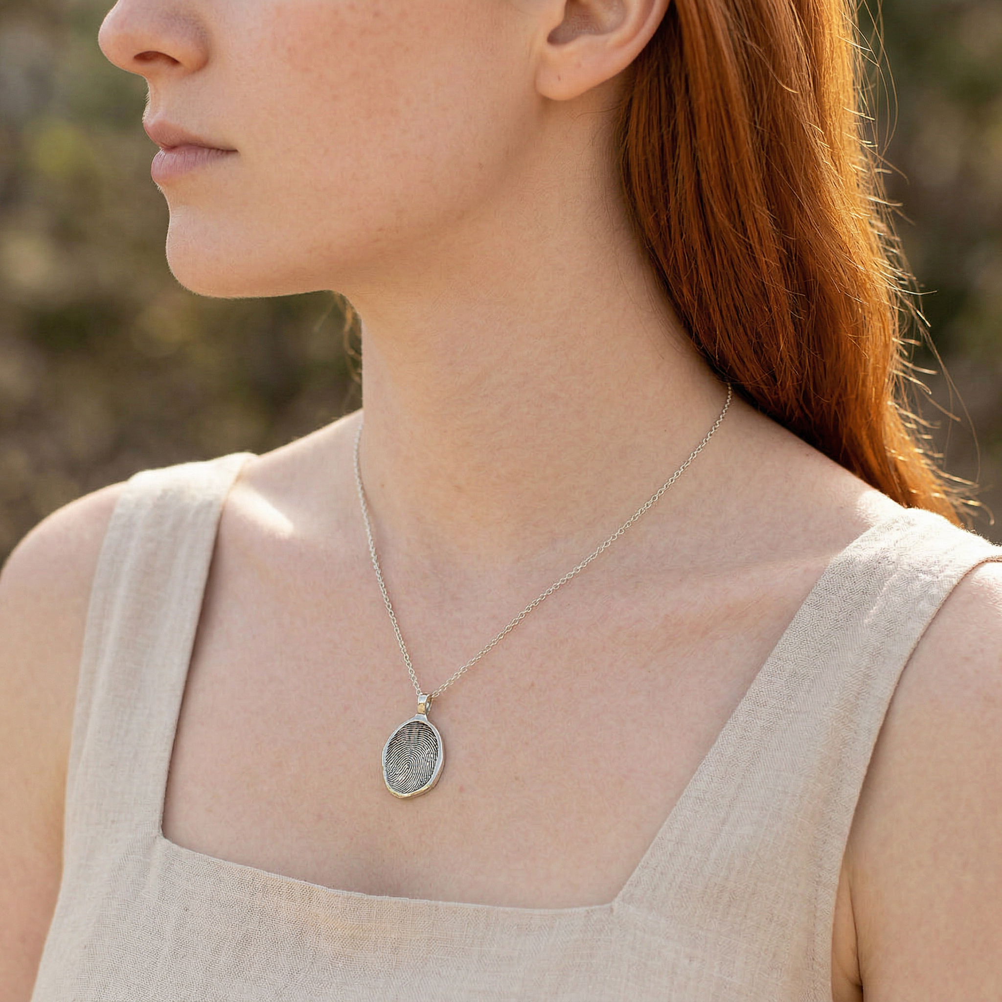Large Retro Seal Pendant