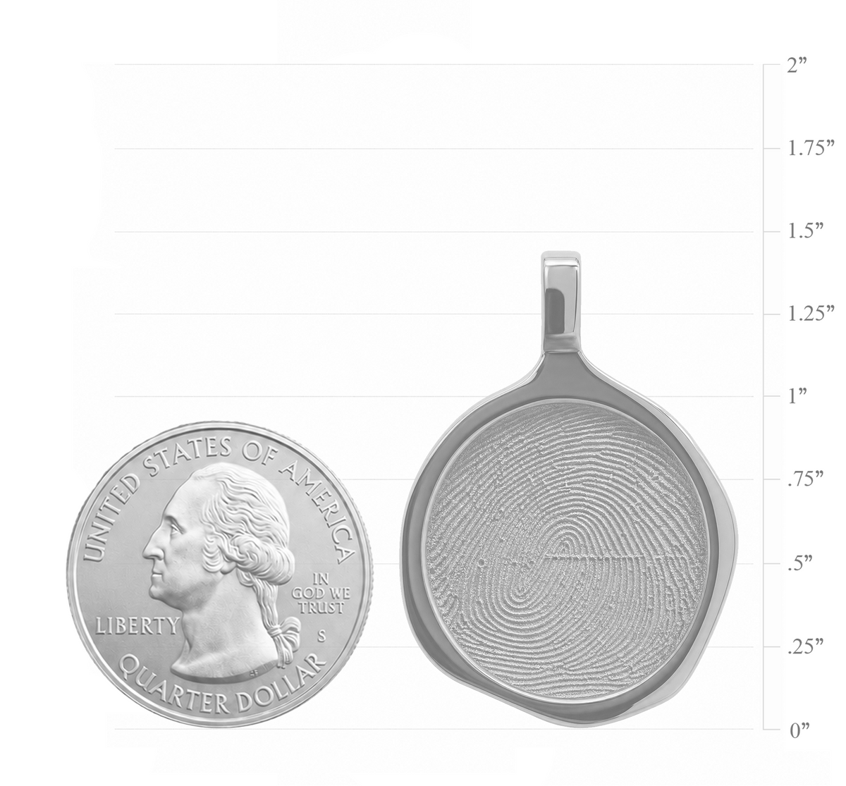 Small Retro Seal Pendant – Silver