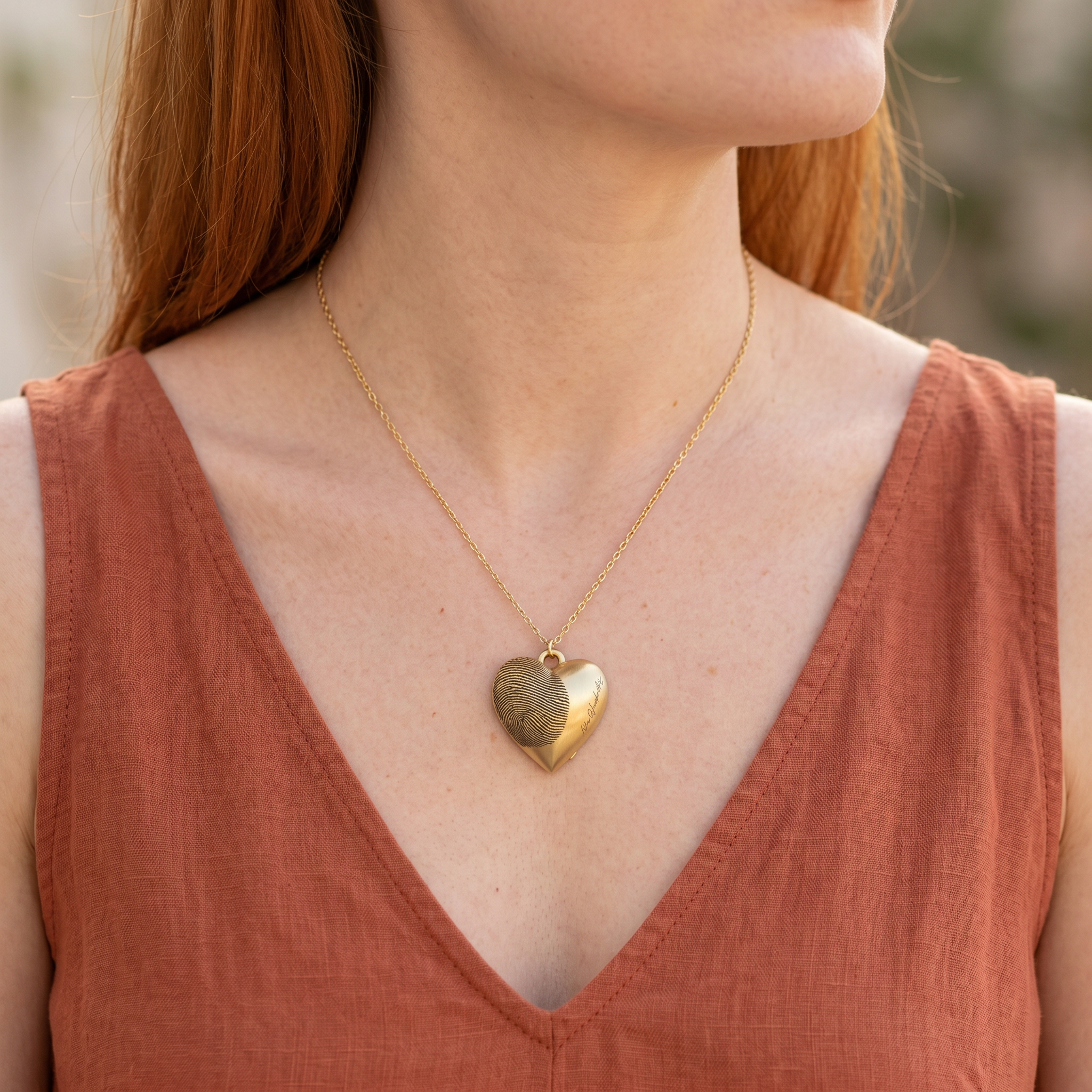 Heart Urn Pendant – Gold-Plated