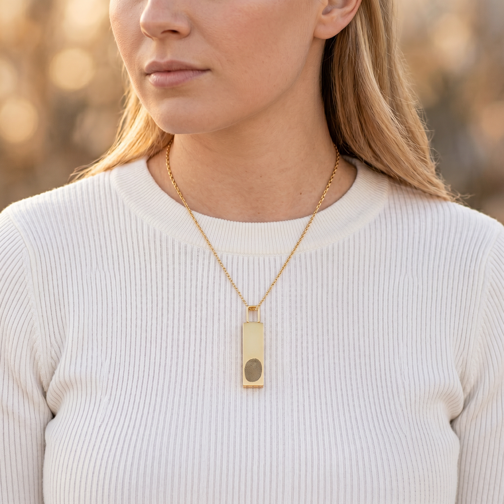 Bar Urn Pendant – Gold-Plated