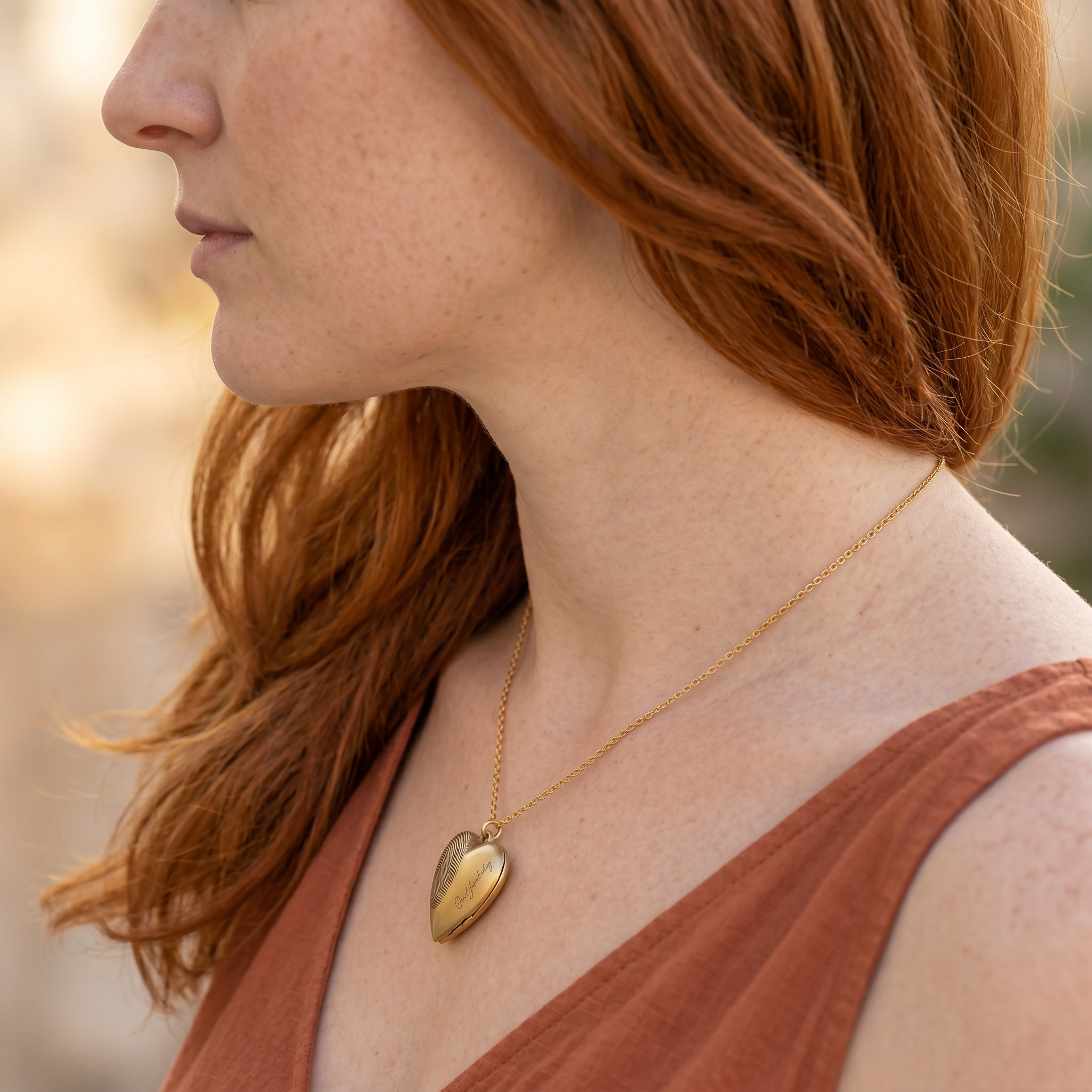 Heart Urn Pendant – Gold-Plated