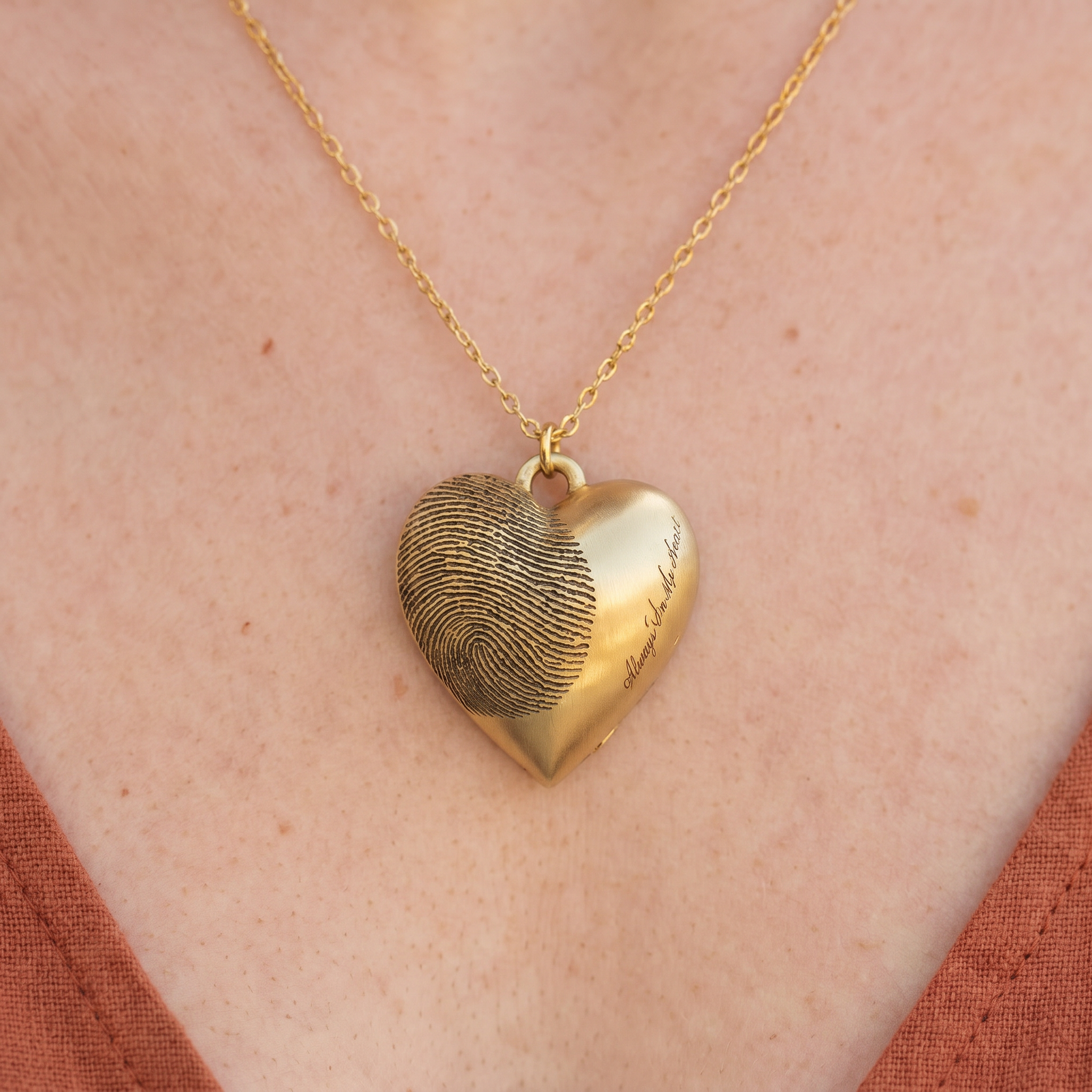 Heart Urn Pendant – Gold-Plated