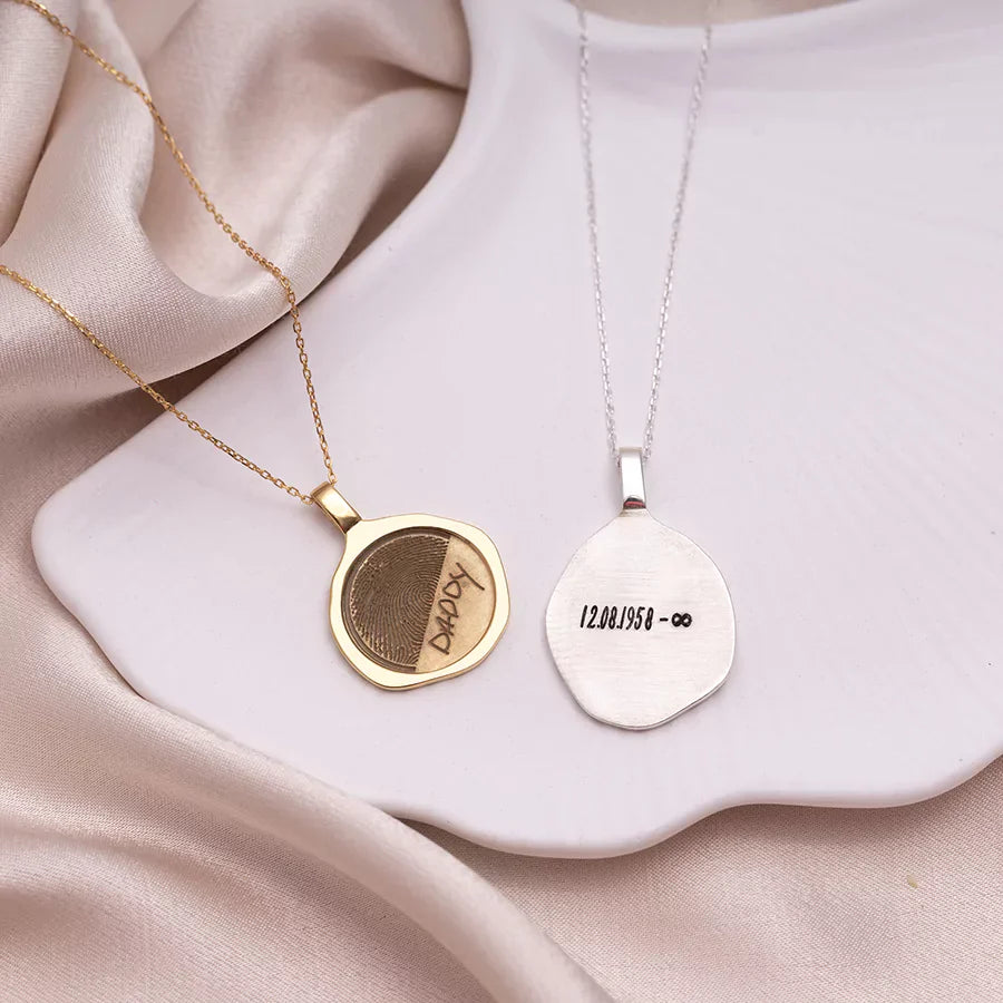 Silver Small Retro Seal Pendant